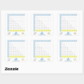 Tavolaのpitagoricaのsemplificata スクエアシール (シート)