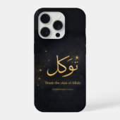 Tawakkul Gold Arabic Calligraphy – Trust the Plan  iPhoneケース (裏面)