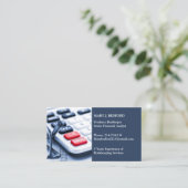 Tax Accountant CPA Business Card Template 名刺 (スタンド正面)