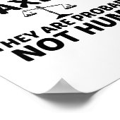 TAX DISLIKE NOT HUMAN ポスター (角)