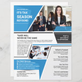 Tax Return Service Flyer Template (正面/裏面)