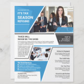 Tax Return Service Flyer Template (正面)