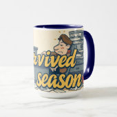 Tax Season Survival Funny Accountant Coffee マグカップ (正面右)