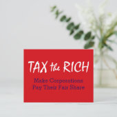 Tax the Rich ポストカード (スタンド正面)