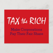 Tax the Rich ポストカード (正面)