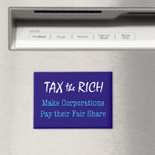 Tax the Rich Make Corporations Pay a Fair Share マグネット (インサイチュ (食洗機))