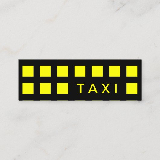 TAXI (モッドスクエア) スキニー名刺 (正面)
