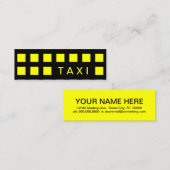 TAXI (モッドスクエア) スキニー名刺 (正面/裏面)