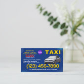 TAXI BUSINESS CARD 名刺 (スタンド正面)