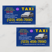 TAXI BUSINESS CARD 名刺 (正面/裏面)
