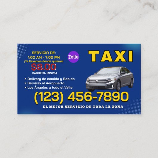 TAXI BUSINESS CARD 名刺 (正面)