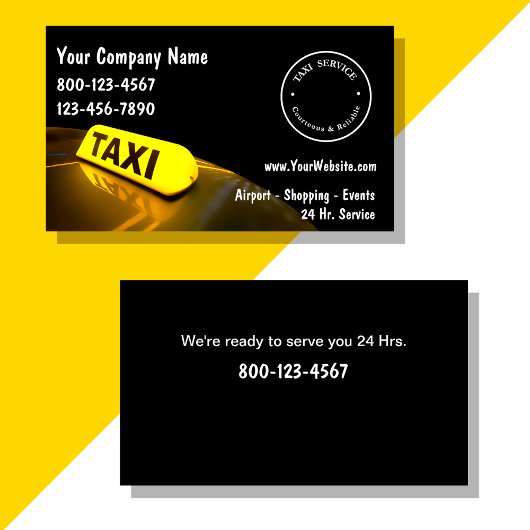 Taxi Business Cards 名刺