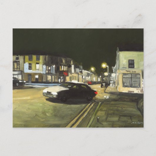 Taxi Cab, Cardiff, Wales，英国 ポストカード (正面)