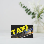 Taxi driver cabdriver transporter city chauffeur 名刺 (スタンド正面)