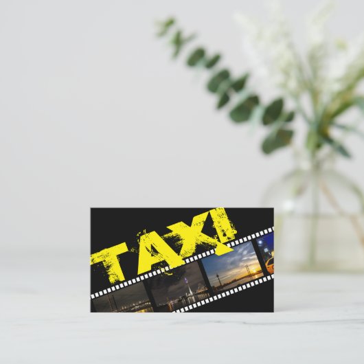 Taxi driver cabdriver transporter city chauffeur 名刺 (スタンド正面)