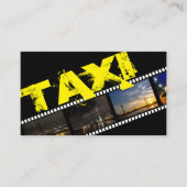 Taxi driver cabdriver transporter city chauffeur 名刺 (正面)