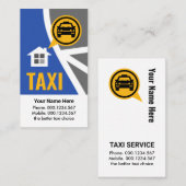Taxi Map Route Cab Service 名刺 (正面/裏面)