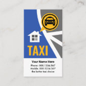 Taxi Map Route Cab Service 名刺 (正面)