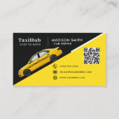 Taxi modern minimalist business card 名刺 (正面)