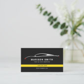 Taxi modern minimalist business card 名刺 (スタンド正面)