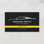 Taxi modern minimalist business card 名刺 (正面)