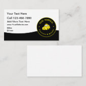 Taxi Service Modern Cab Driver Business Cards 名刺 (正面/裏面)