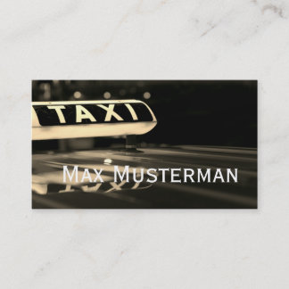 TAXI Visitenkarten 名刺