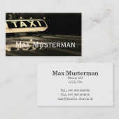 TAXI Visitenkarten 名刺 (正面/裏面)