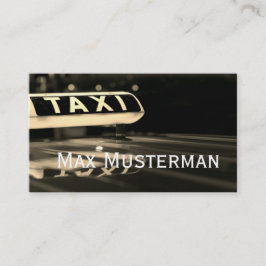 TAXI Visitenkarten 名刺