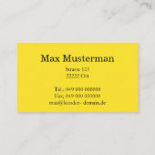 TAXI Visitenkarten 名刺 (裏面)