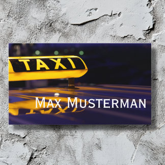TAXI Visitenkarten 名刺