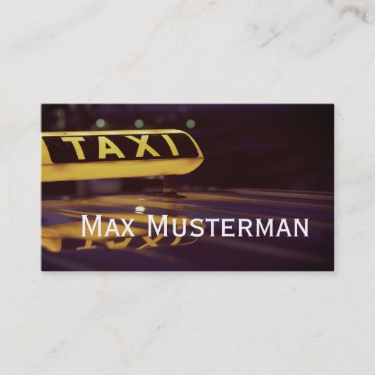 TAXI Visitenkarten 名刺 (正面)