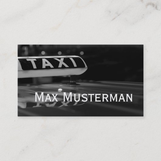 TAXI Visitenkarten 名刺 (正面)