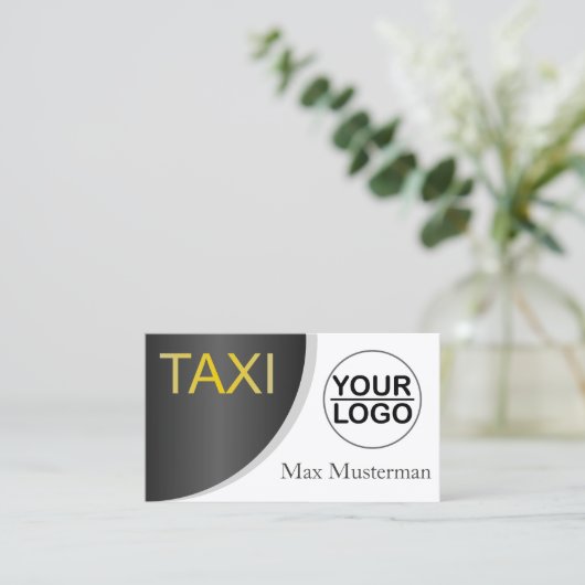 TAXI Visitenkarten mit LOGO 名刺 (スタンド正面)