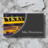 Taxifahrer Visitenkarten 名刺