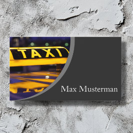 Taxifahrer Visitenkarten 名刺