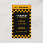 Taximoのタクシーサービス車のな名刺 名刺 (裏面)