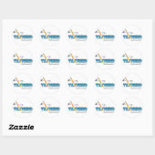 TaxNerdのステッカー ラウンドシール (シート)