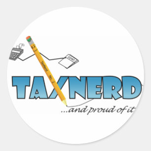 TaxNerdのステッカー ラウンドシール