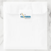 TaxNerdスワッグステッカー – 任意の場合 スクエアシール (バッグ)