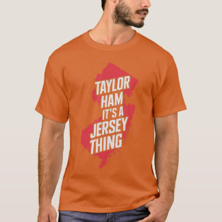 Taylor Ham NJ Breakfast Staple Pork Roll Design fr Tシャツ