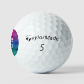Taylor Made TP5 3個パックロゴ入れ ゴルフボール (ロゴ)