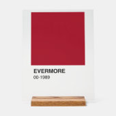 Taylor Red Evermore 1989アルバム – 背澄ん景 アクリルサイン (正面)