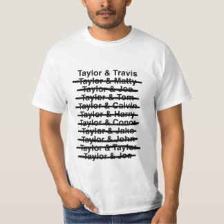Taylor & Travis 02 (Black Text / Black Line) Tシャツ