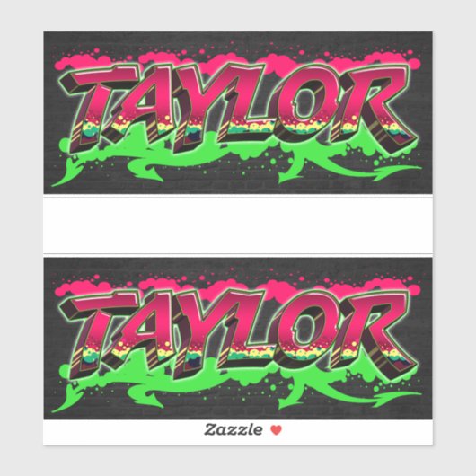 Taylor Vorname Name Graffiti Aufkleber Sticker シール (シート)