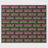 Taylor Vorname Name Graffiti red green ラッピングペーパー (フラット)