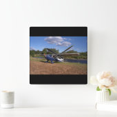 Taylorcraft、BC-12Dの1946_Classic航空 スクエア壁時計 (ホーム)