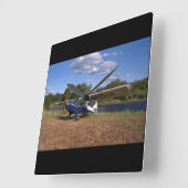 Taylorcraft、BC-12Dの1946_Classic航空 スクエア壁時計 (傾斜)