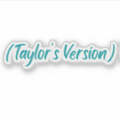 Taylor's Version 赤ステッカー Fearless Folklore シール (正面)