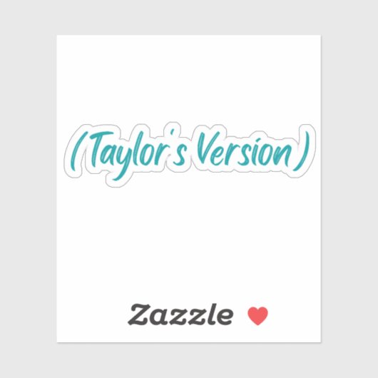 Taylor's Version 赤ステッカー Fearless Folklore シール (シート)